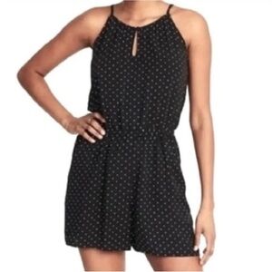 Romper Black w/White Polka Dots Sz S